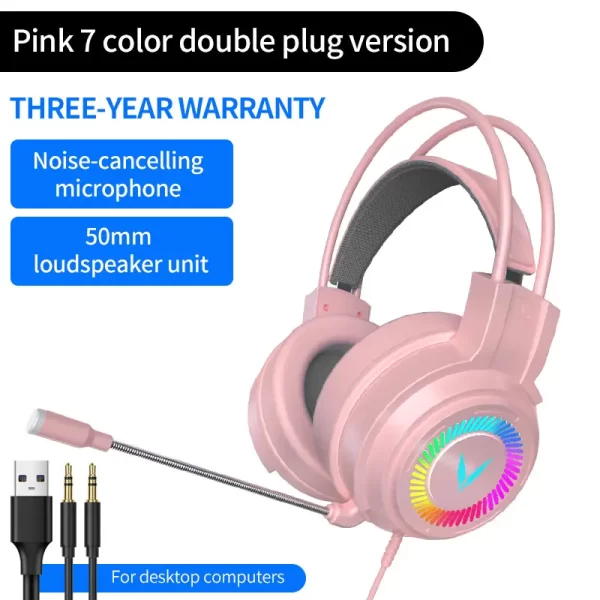 wholesale gaming headset g58 pink