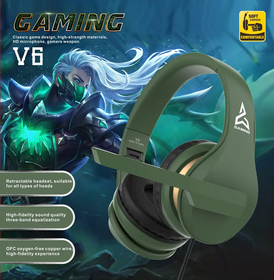 gaming headset wholesale v612