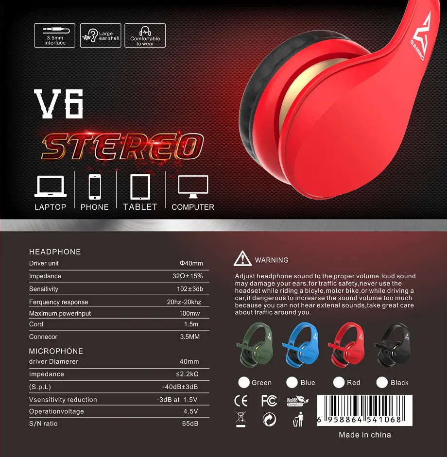 gaming headset wholesale v615