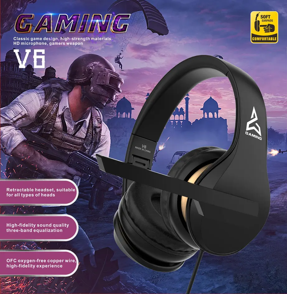 gaming headset wholesale v611