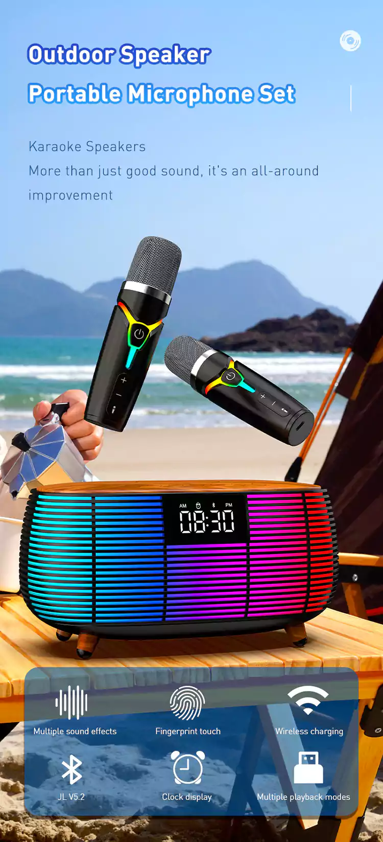 Wireless Charger Bluetooth Speaker 220611