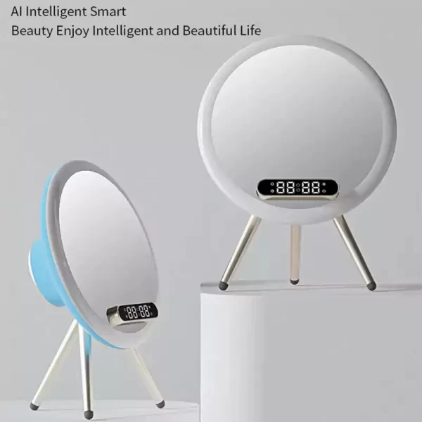 wholesale ai smart beauty mirror wireless charging bluetooth speakers q603