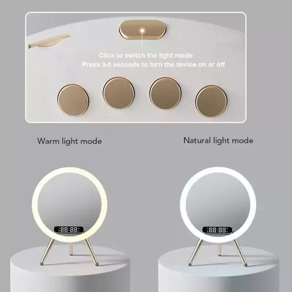 wholesale ai smart beauty mirror wireless charging bluetooth speakers q605