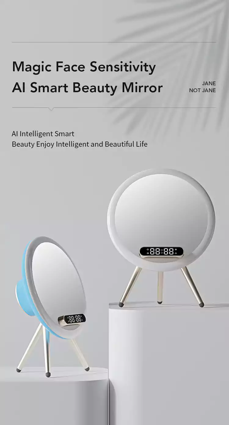 wholesale ai smart beauty mirror wireless charging bluetooth speakers q611