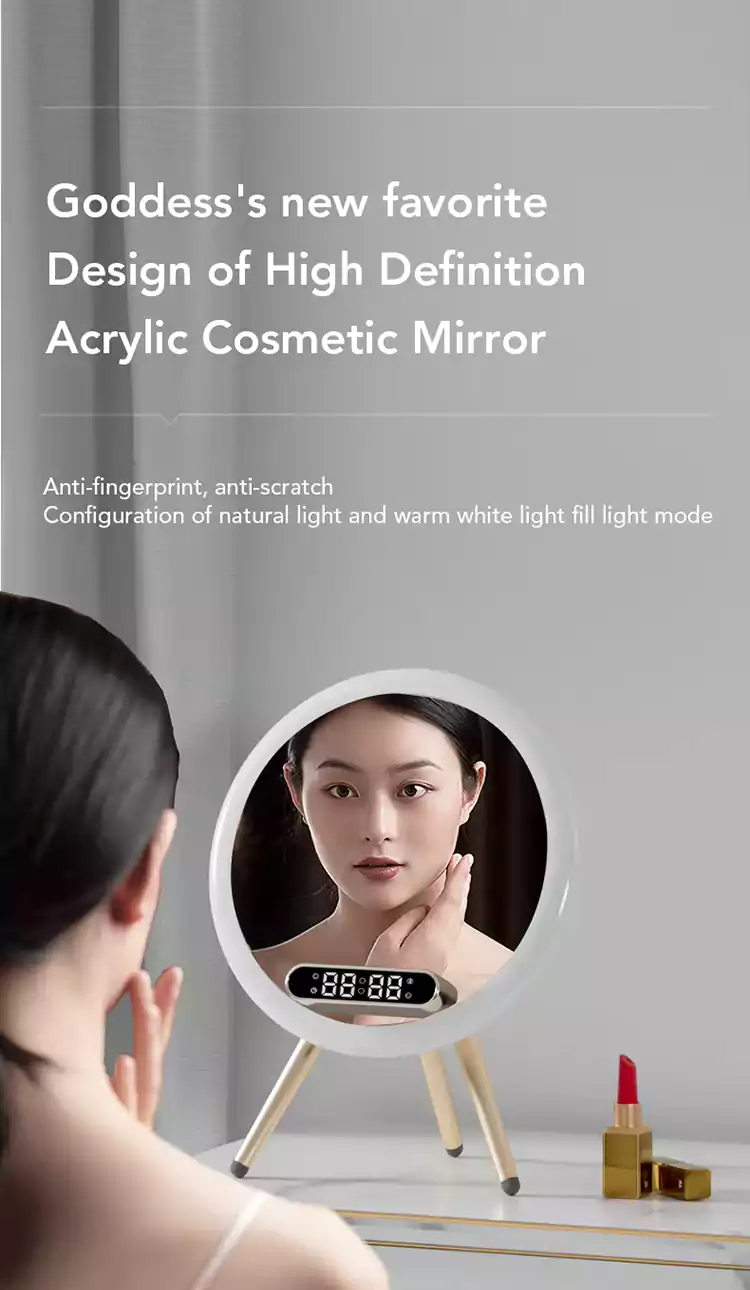 wholesale ai smart beauty mirror wireless charging bluetooth speakers q615
