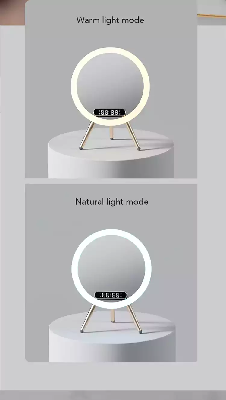 wholesale ai smart beauty mirror wireless charging bluetooth speakers q616