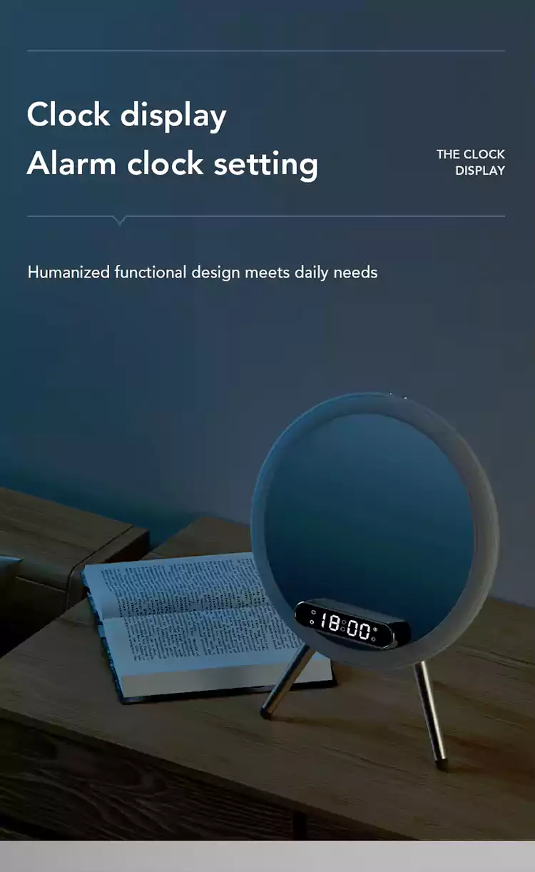 wholesale ai smart beauty mirror wireless charging bluetooth speakers q621