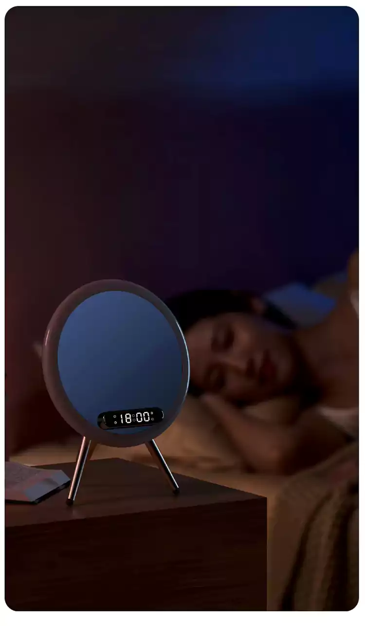 wholesale ai smart beauty mirror wireless charging bluetooth speakers q626