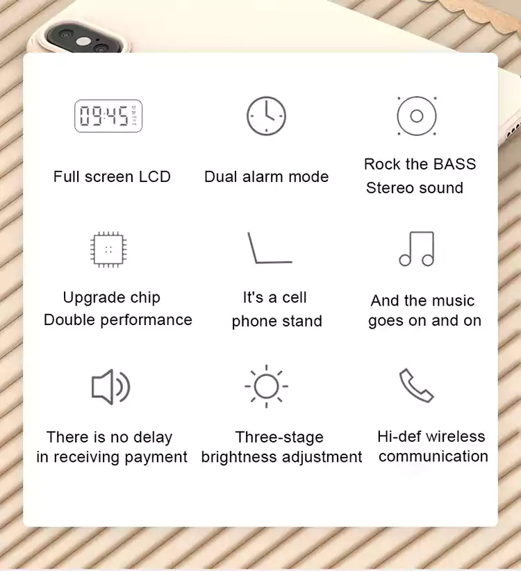 alarm clock speakers s1012