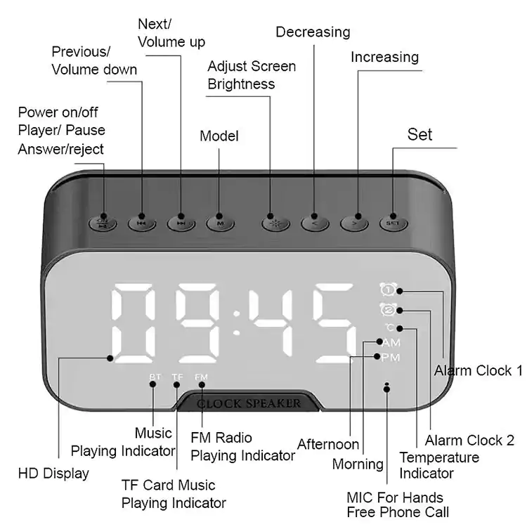 alarm clock speakers s1013