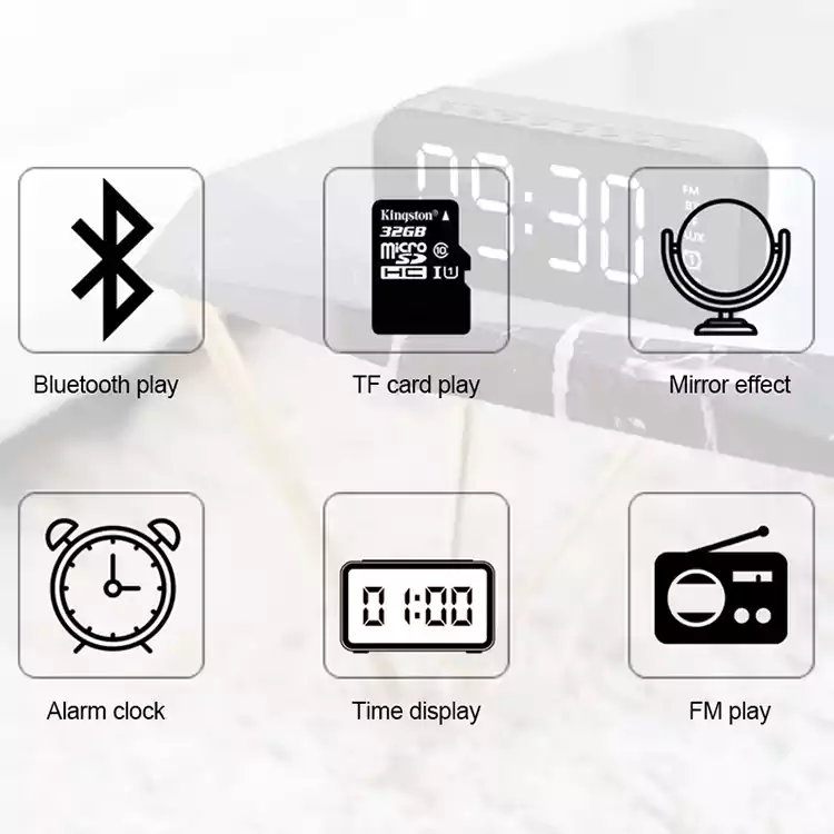 table alarm clock speakers s1512