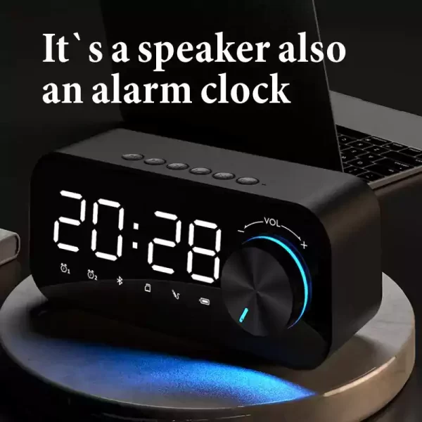 new desktop clock alarm clock wireless speaker s1604