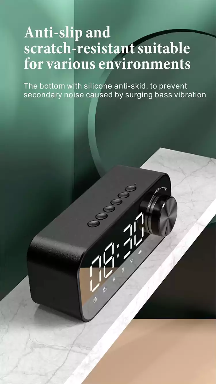 new desktop clock alarm clock wireless speaker s1613