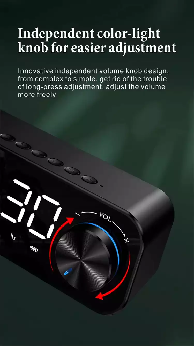 new desktop clock alarm clock wireless speaker s1614