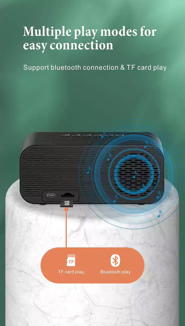 new desktop clock alarm clock wireless speaker s1617