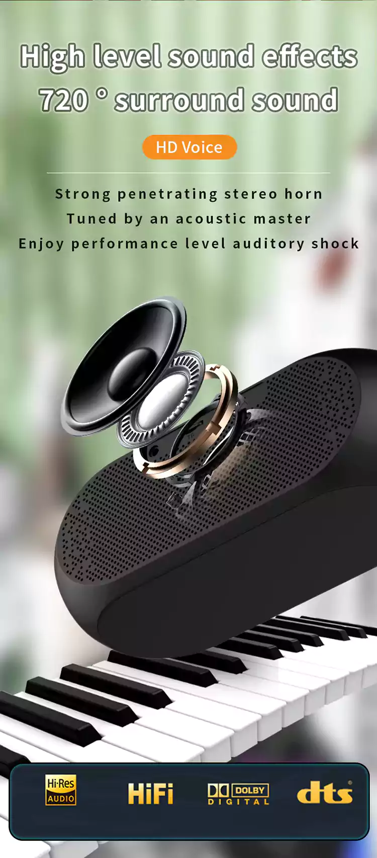 rgb subwoofe alarm clock wireless speaker s1818