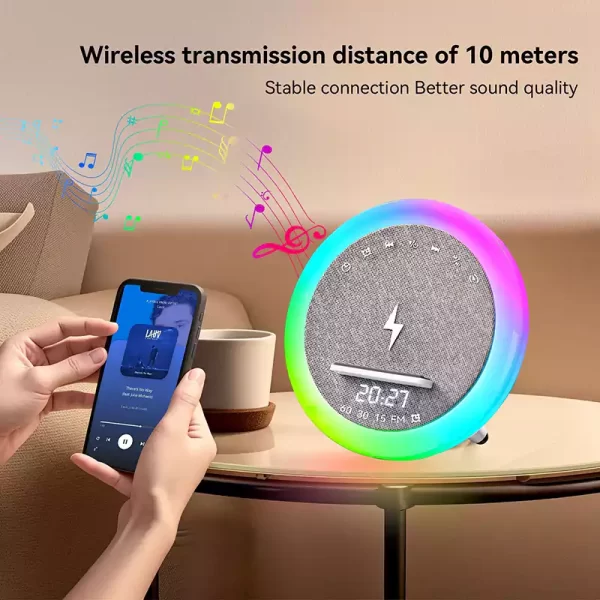 s302 alarm clock wireless charger bluetooth speaker 02