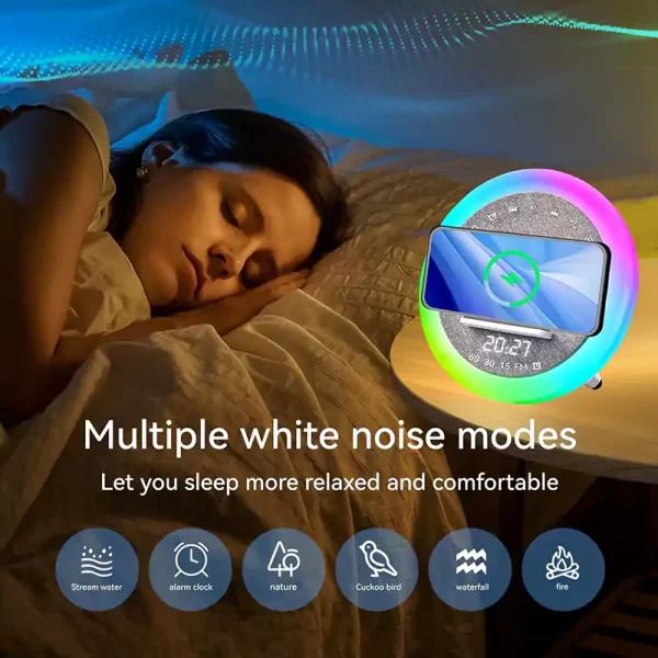 s302 alarm clock wireless charger bluetooth speaker 04