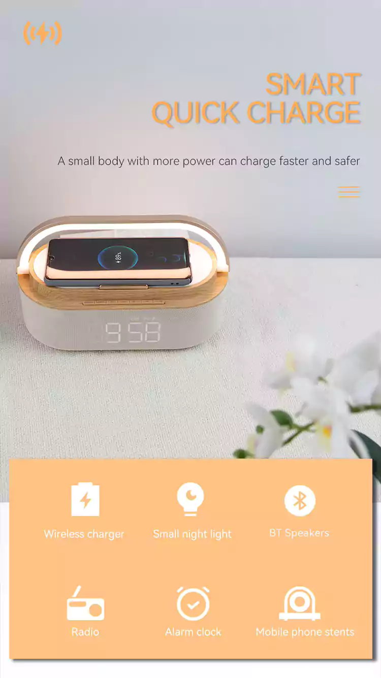 wholesale light wireless charger speaker s30511