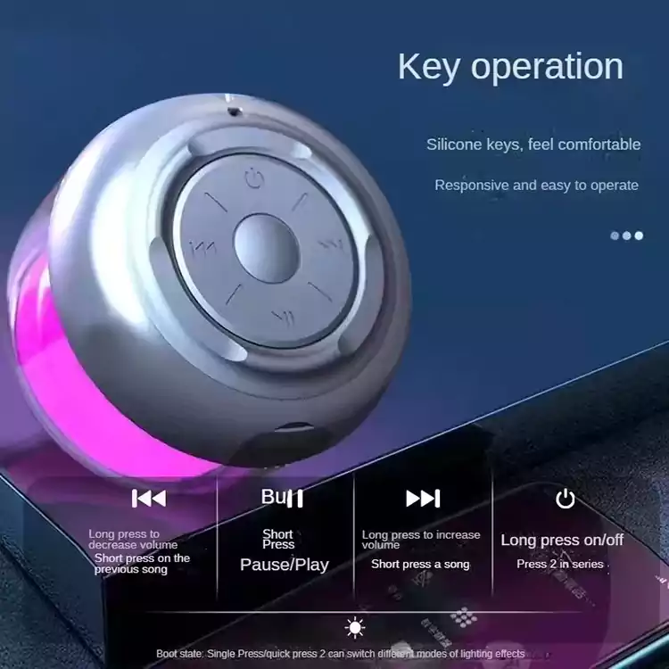 Mini Rgb Smart Portable Gaming Colorful Led Speaker s50016