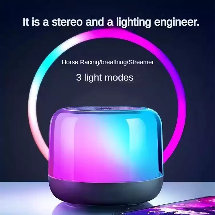 Mini Rgb Smart Portable Gaming Colorful Led Speaker s50018