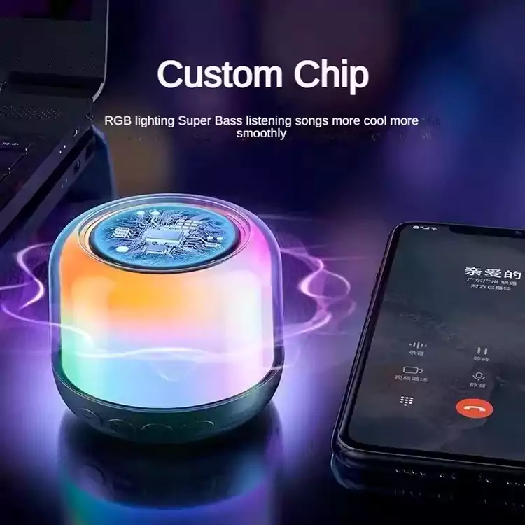 Mini Rgb Smart Portable Gaming Colorful Led Speaker s50019