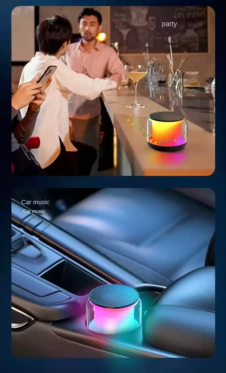 Mini Rgb Smart Portable Gaming Colorful Led Speaker s50020