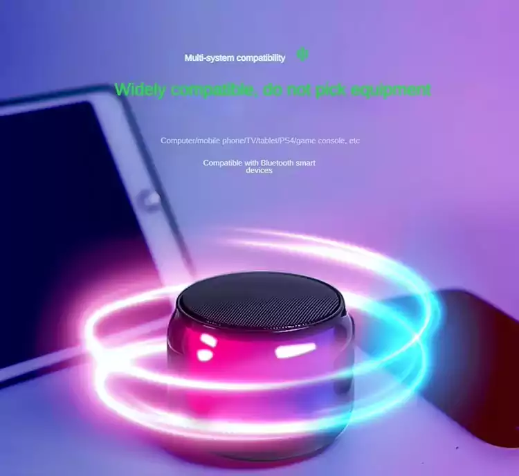 Mini Rgb Smart Portable Gaming Colorful Led Speaker s50021