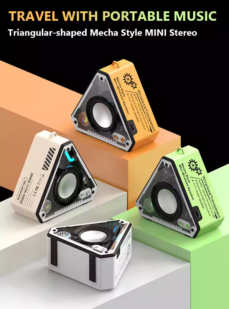 V2 Mecha Mini Wireless BT Speaker 11