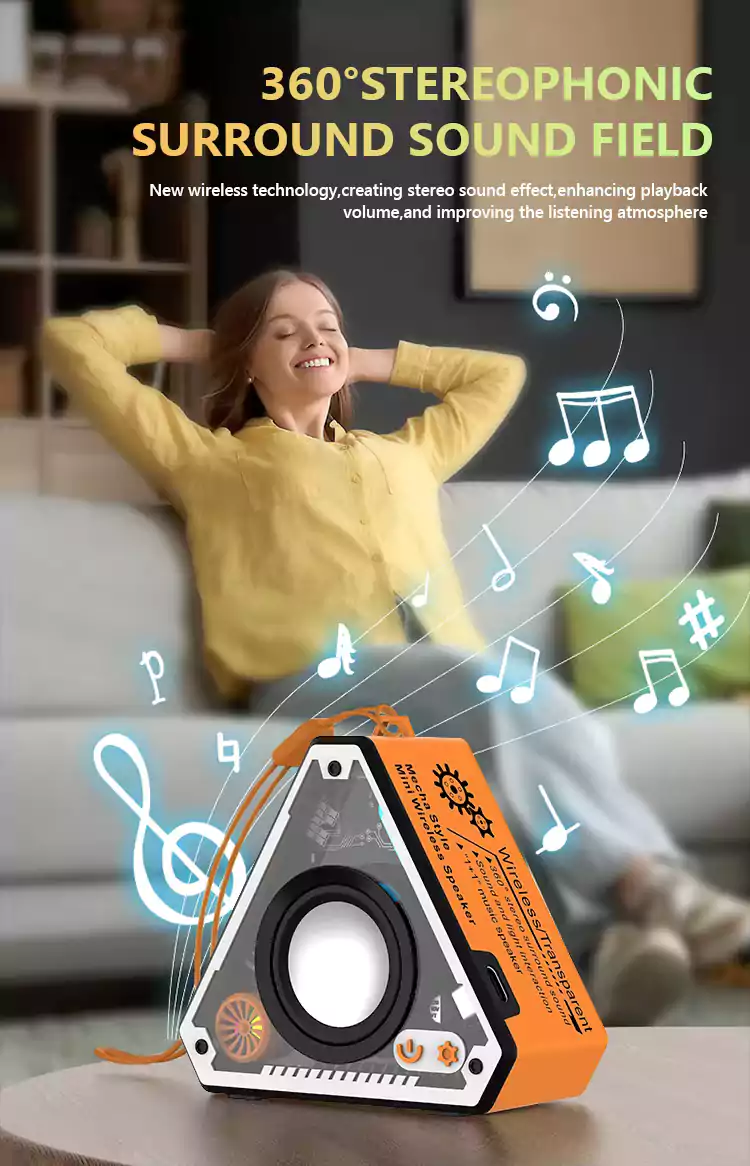 V2 Mecha Mini Wireless BT Speaker 14