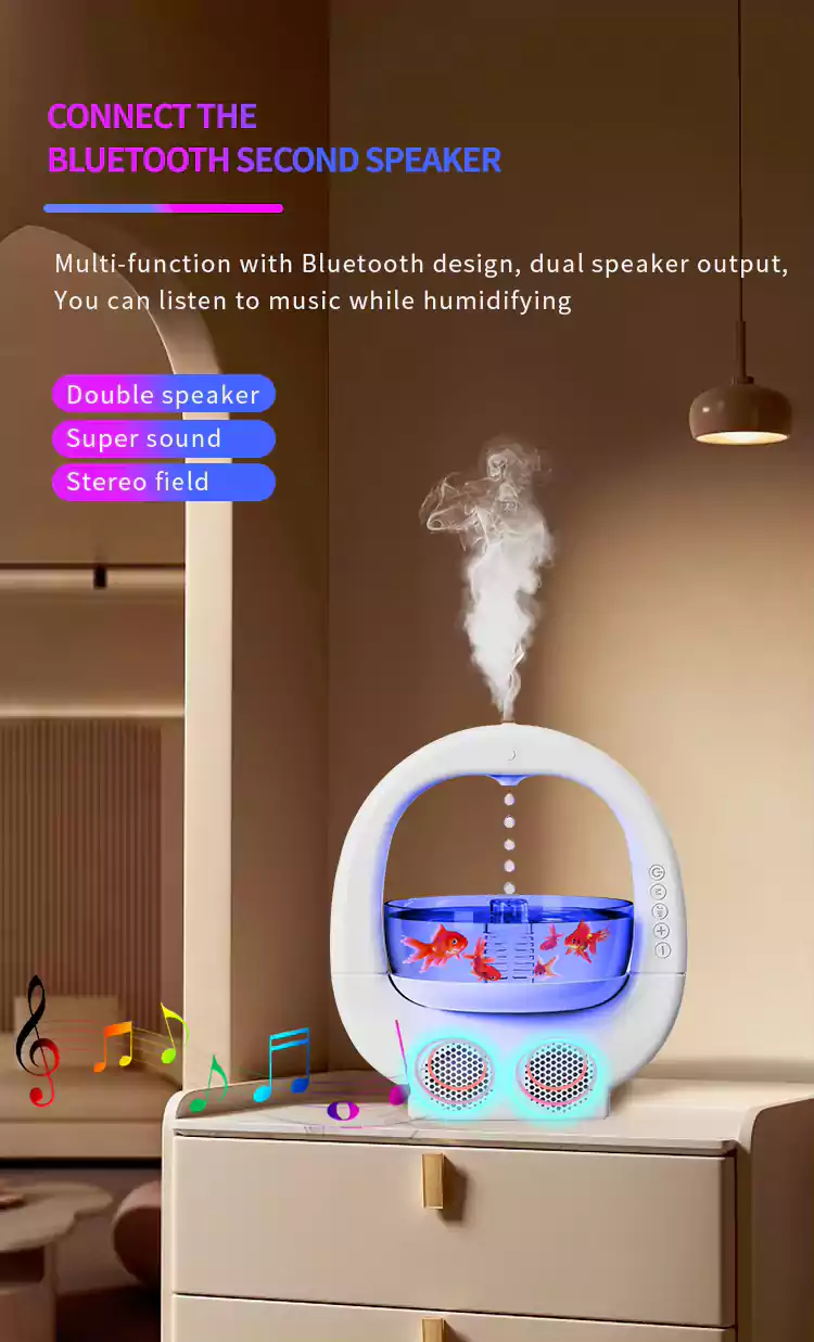 wholesale rgb luxury speaker humidifier 13