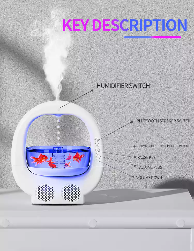 wholesale rgb luxury speaker humidifier 22