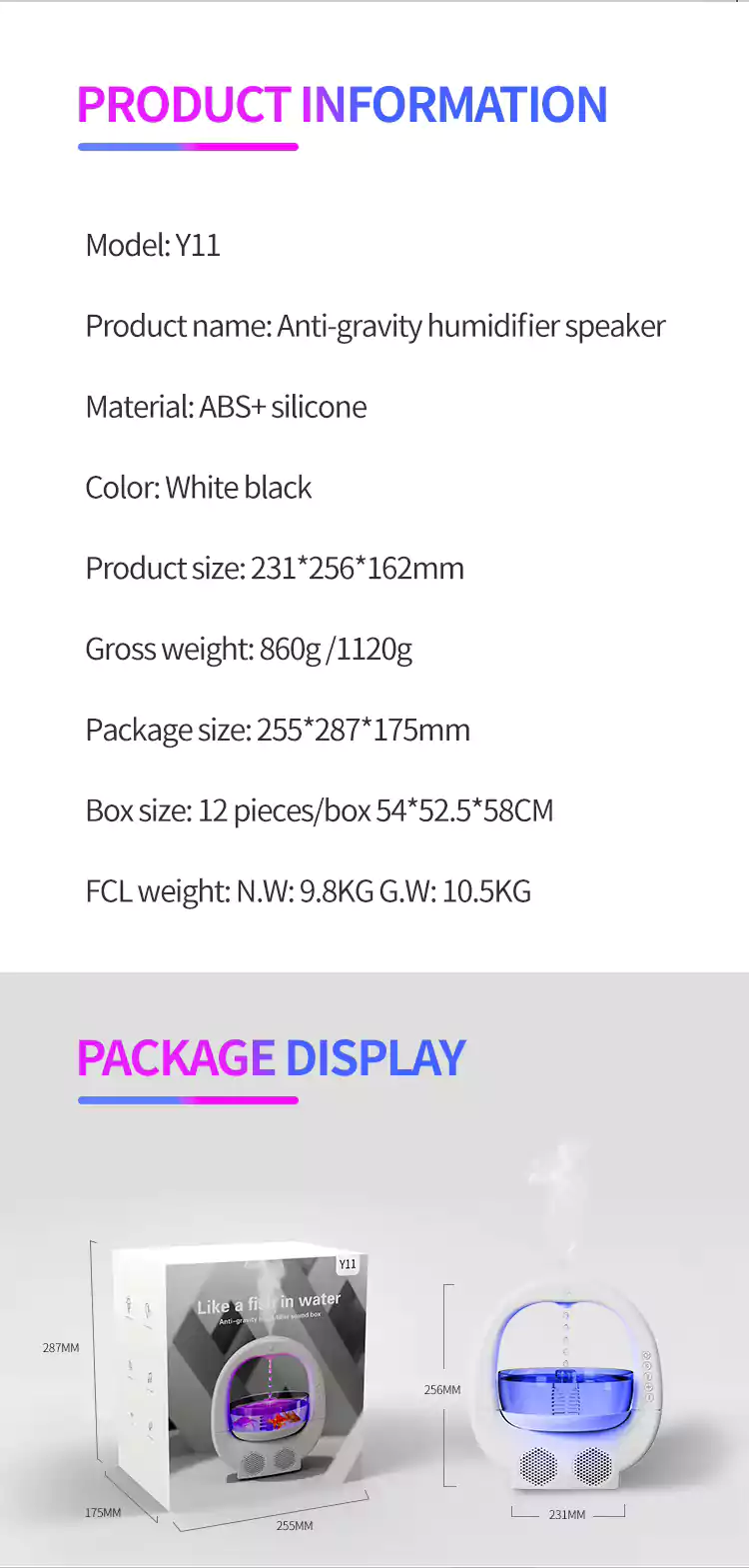 wholesale rgb luxury speaker humidifier 23