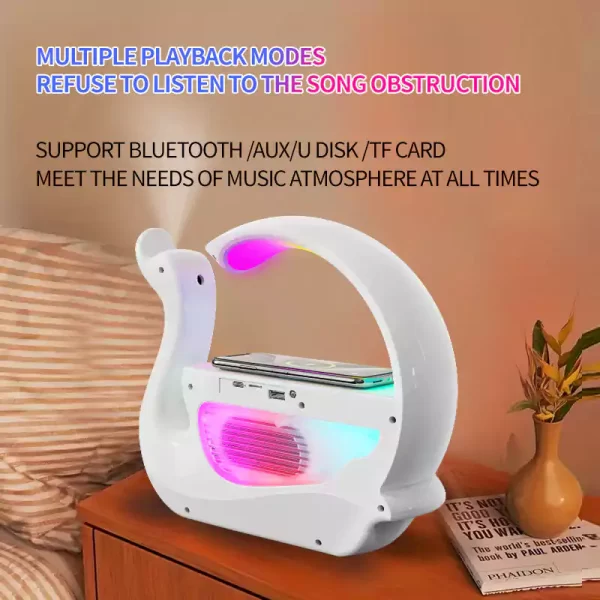 wholesale bluetooth speakers wireless charging clock humidifier 05