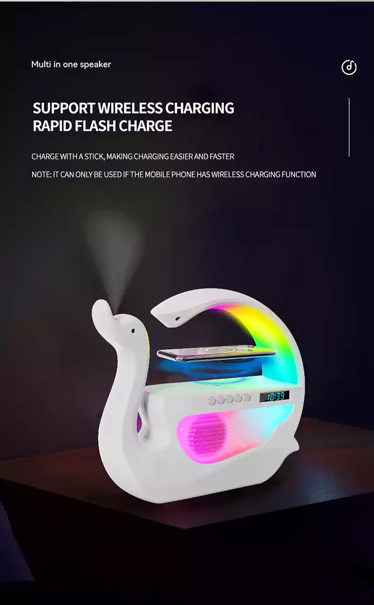 wholesale bluetooth speakers wireless charging clock humidifier 13