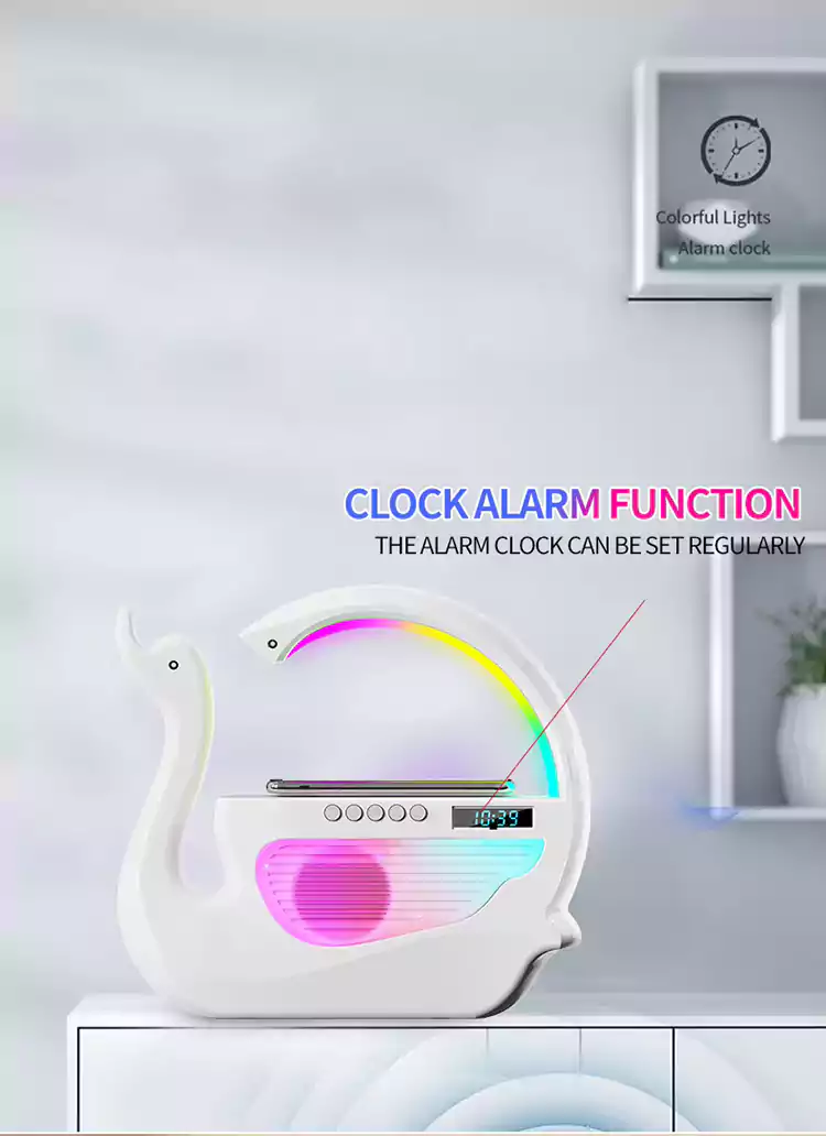 wholesale bluetooth speakers wireless charging clock humidifier 16