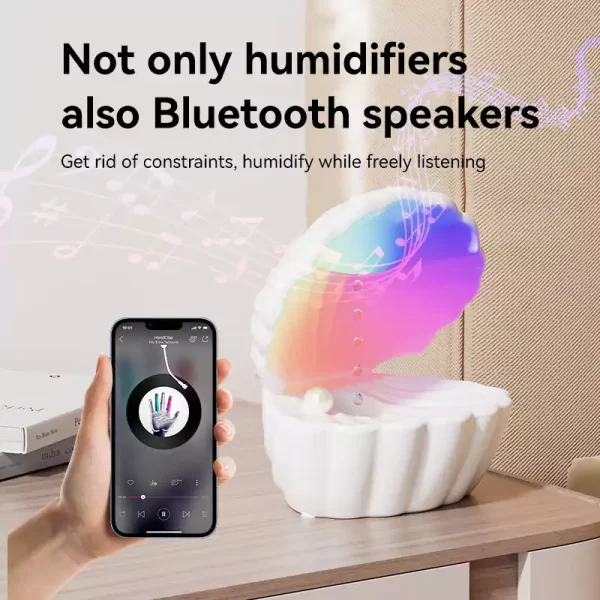 wholesale seashells humidifier bluetooth speaker 04