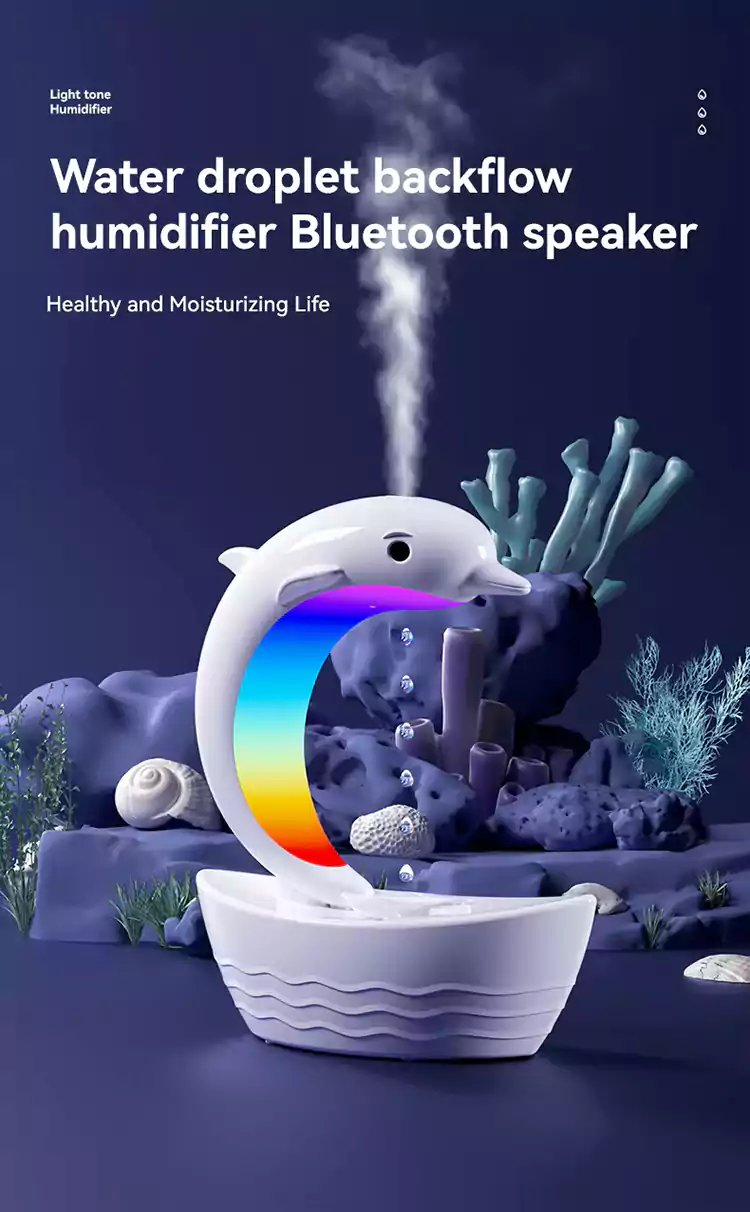 2025 wholesale dolphin diffuser humidifier speaker 11