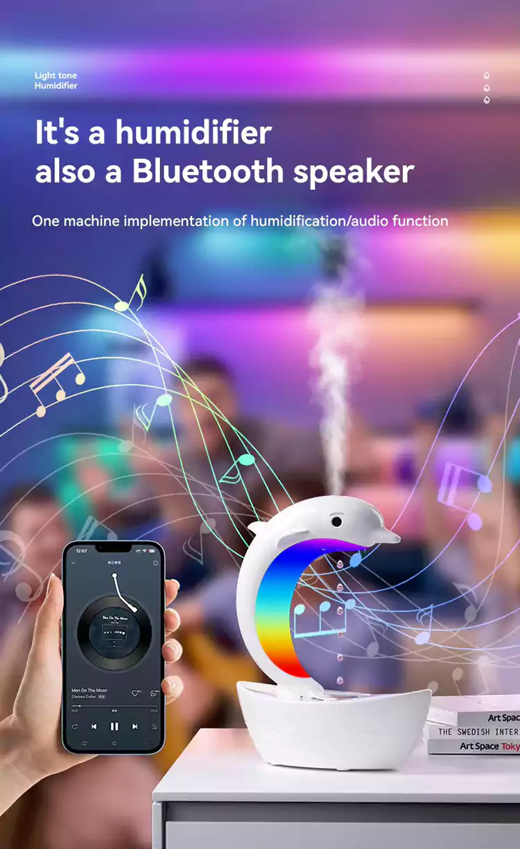 2025 wholesale dolphin diffuser humidifier speaker 17