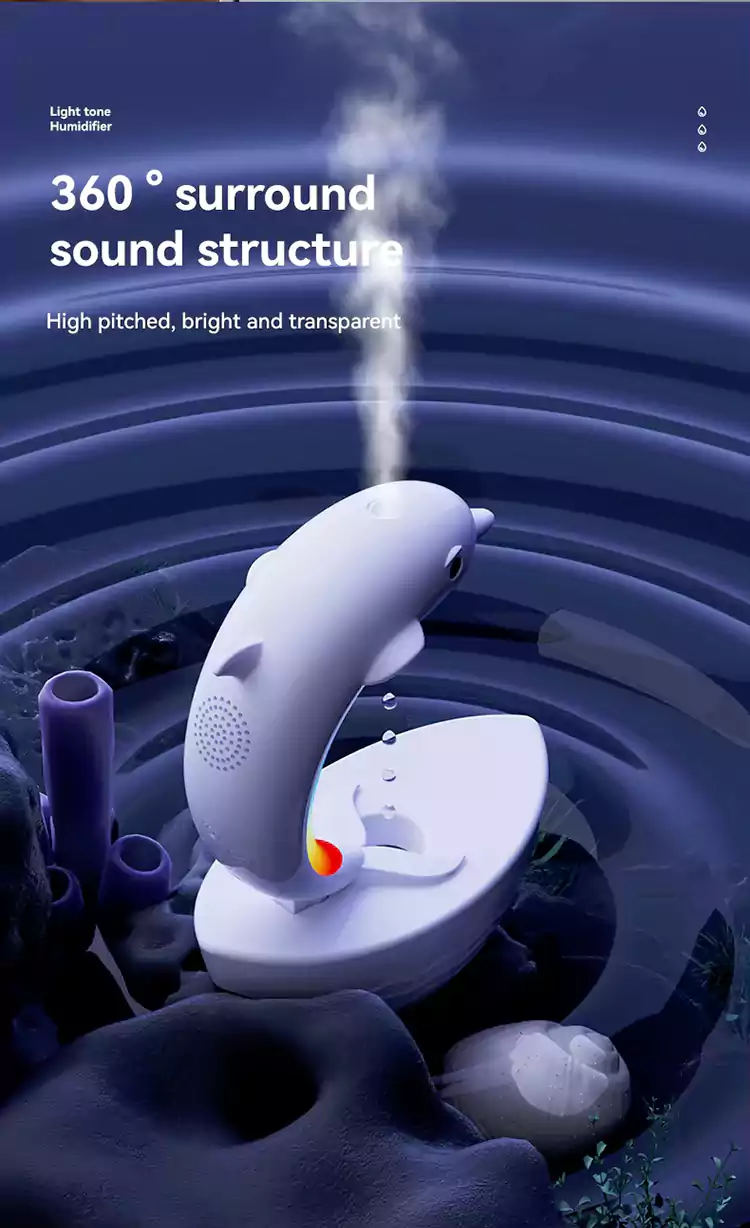 2025 wholesale dolphin diffuser humidifier speaker 18