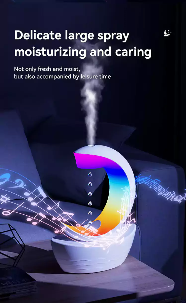 wholesale moon shape humidifier bluetooth speaker 14