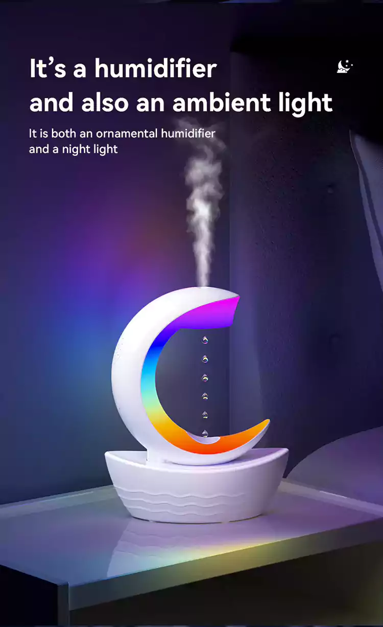 wholesale moon shape humidifier bluetooth speaker 15