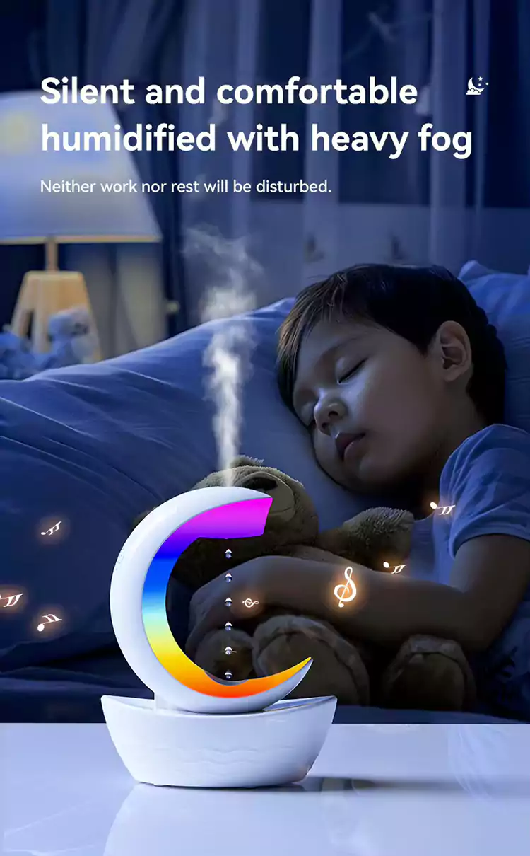 wholesale moon shape humidifier bluetooth speaker 16