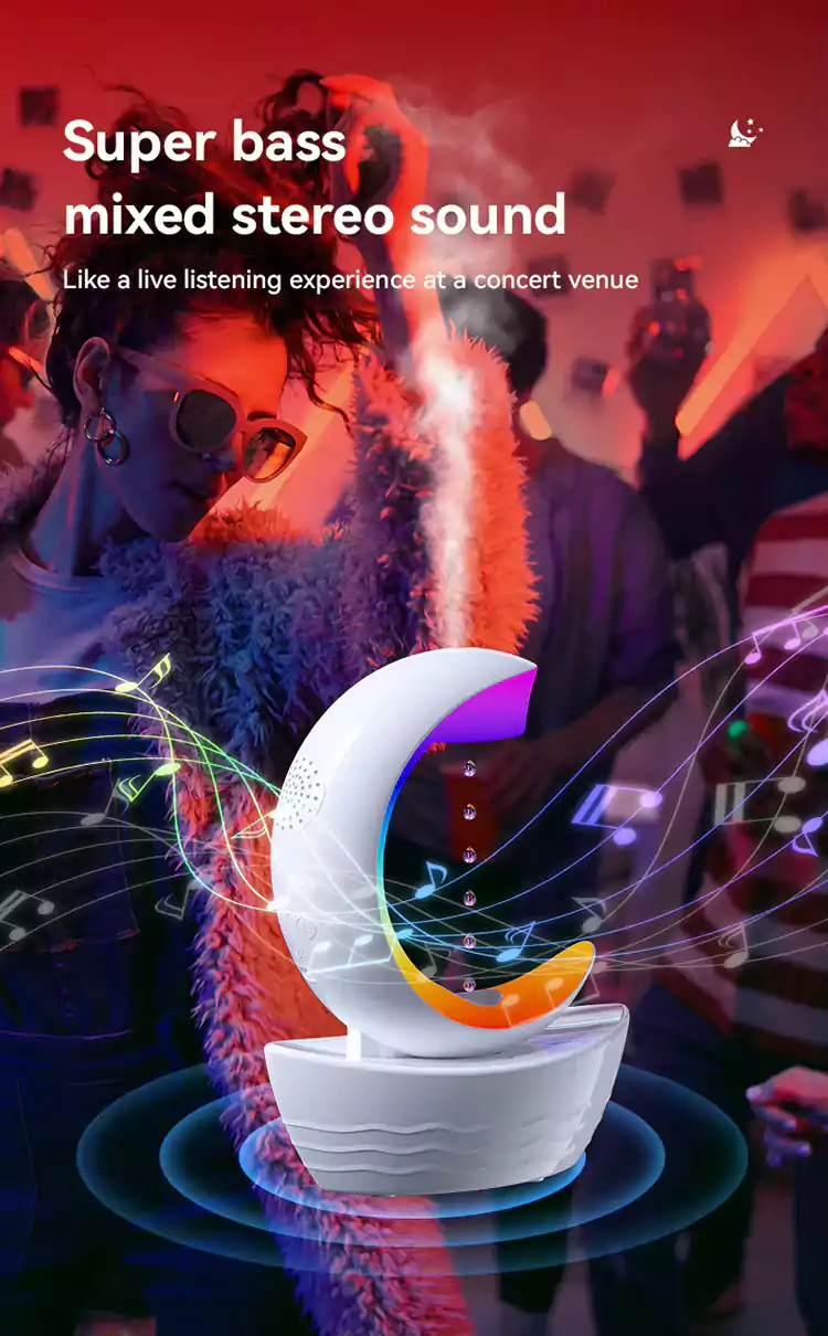 wholesale moon shape humidifier bluetooth speaker 18