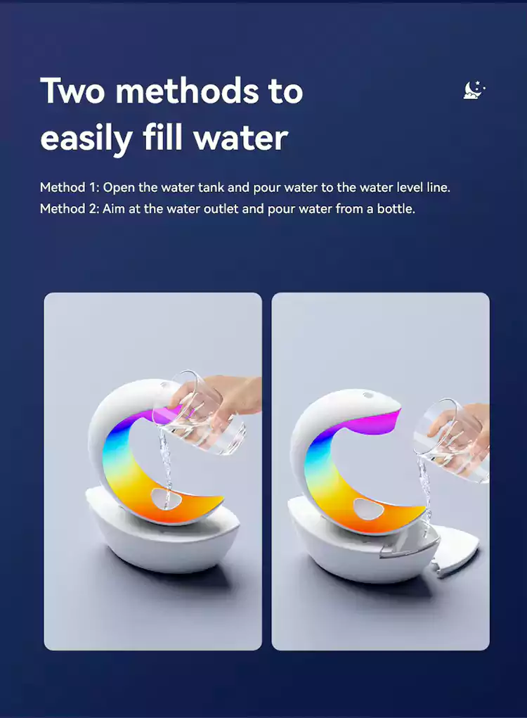 wholesale moon shape humidifier bluetooth speaker 22