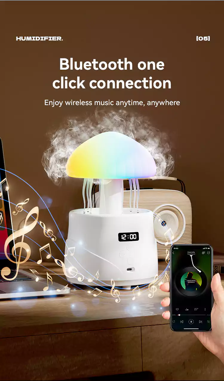 wholesale wireless speaker jellyfish lamp humidifier 13